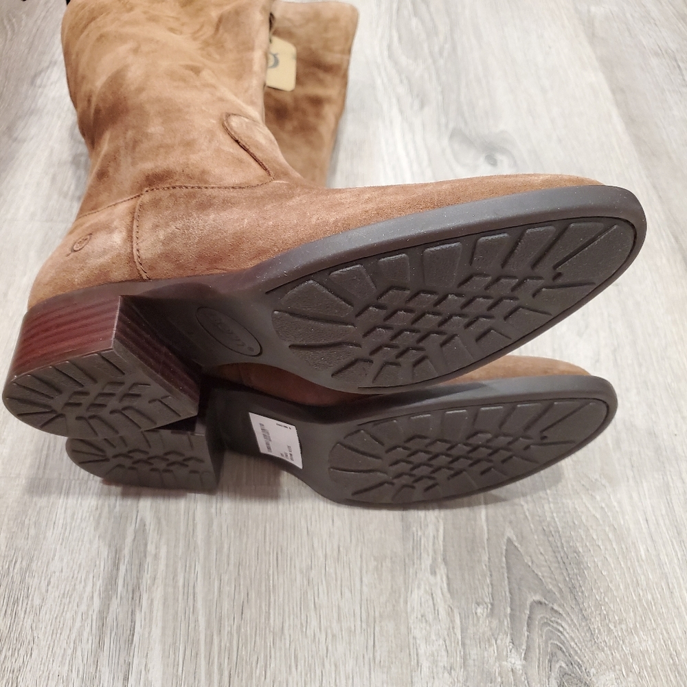 NWT Born Cotto Brown Suede Tall Boots - Picture 5 of 9
